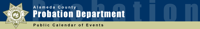 Probation Department Calendar