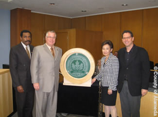 Photo of U.S. Green Building Council's LEED Gold rating for the Juvenile Justice Center.