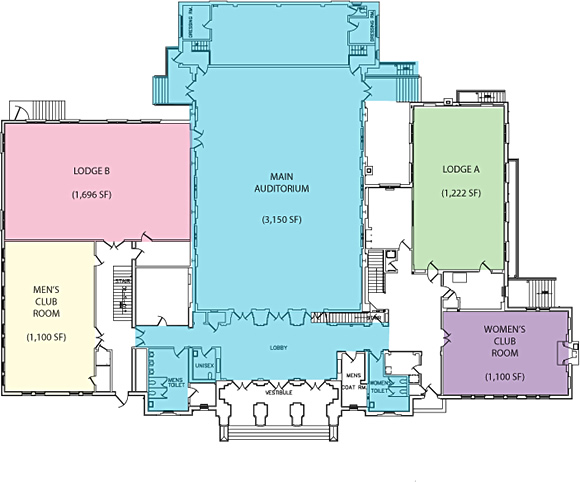 Photo of the main floor plan.