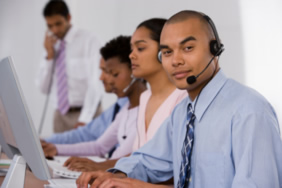 employees of a call center